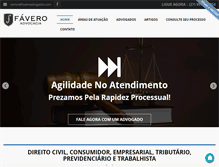 Tablet Screenshot of faveroadvogados.com